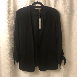 Olivia Moon knit black blazer